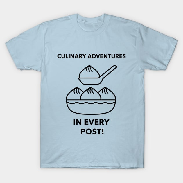 Food bloggers post adventures T-Shirt by Hermit-Appeal